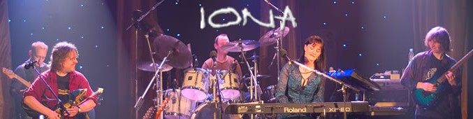 The 5-member Iona band on stage